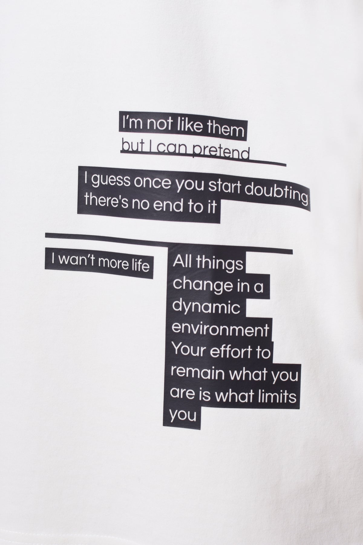 Sayings T OFF WHT KNITS | GRAPHIC THE CELECT MENS