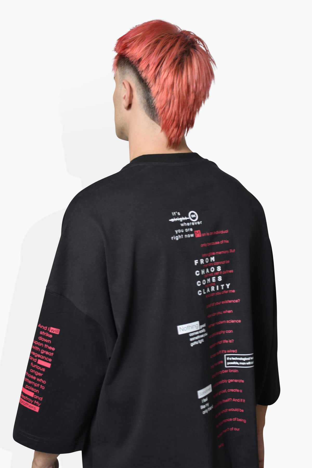 Sayings Huge T Black KNITS | GRAPHIC THE CELECT MENS   