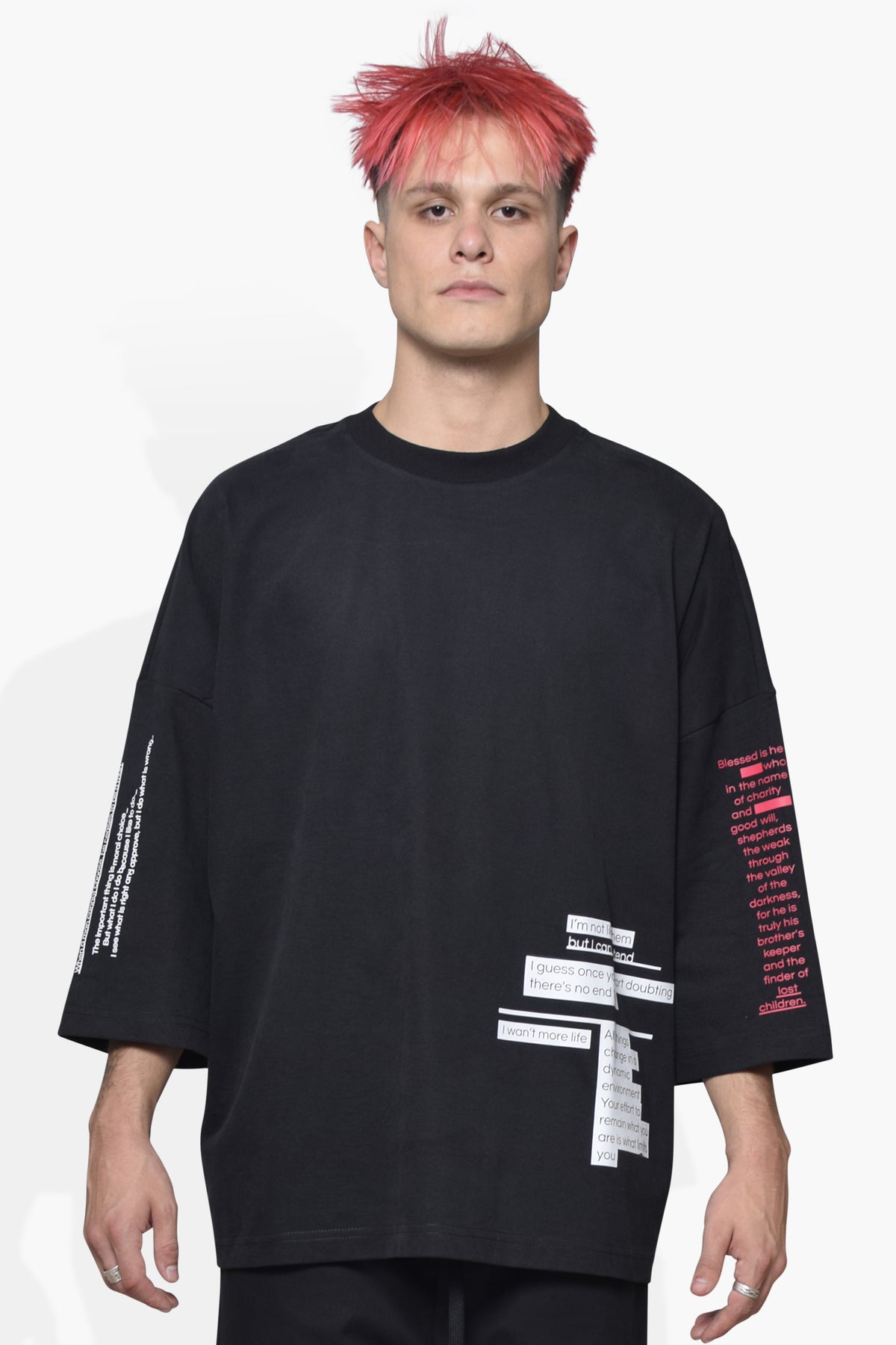 Sayings Huge T Black KNITS | GRAPHIC THE CELECT MENS   