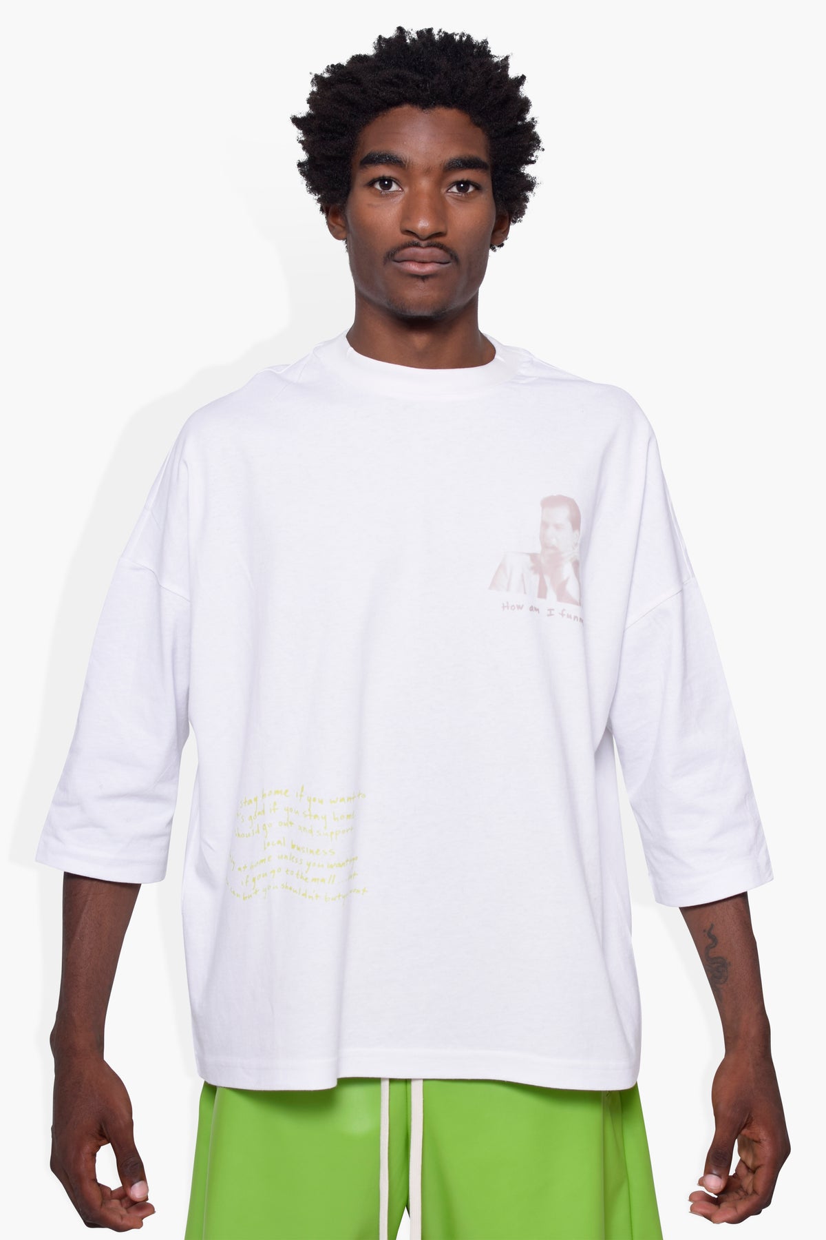 Scream Huge T WHT KNITS | GRAPHIC THE CELECT MENS