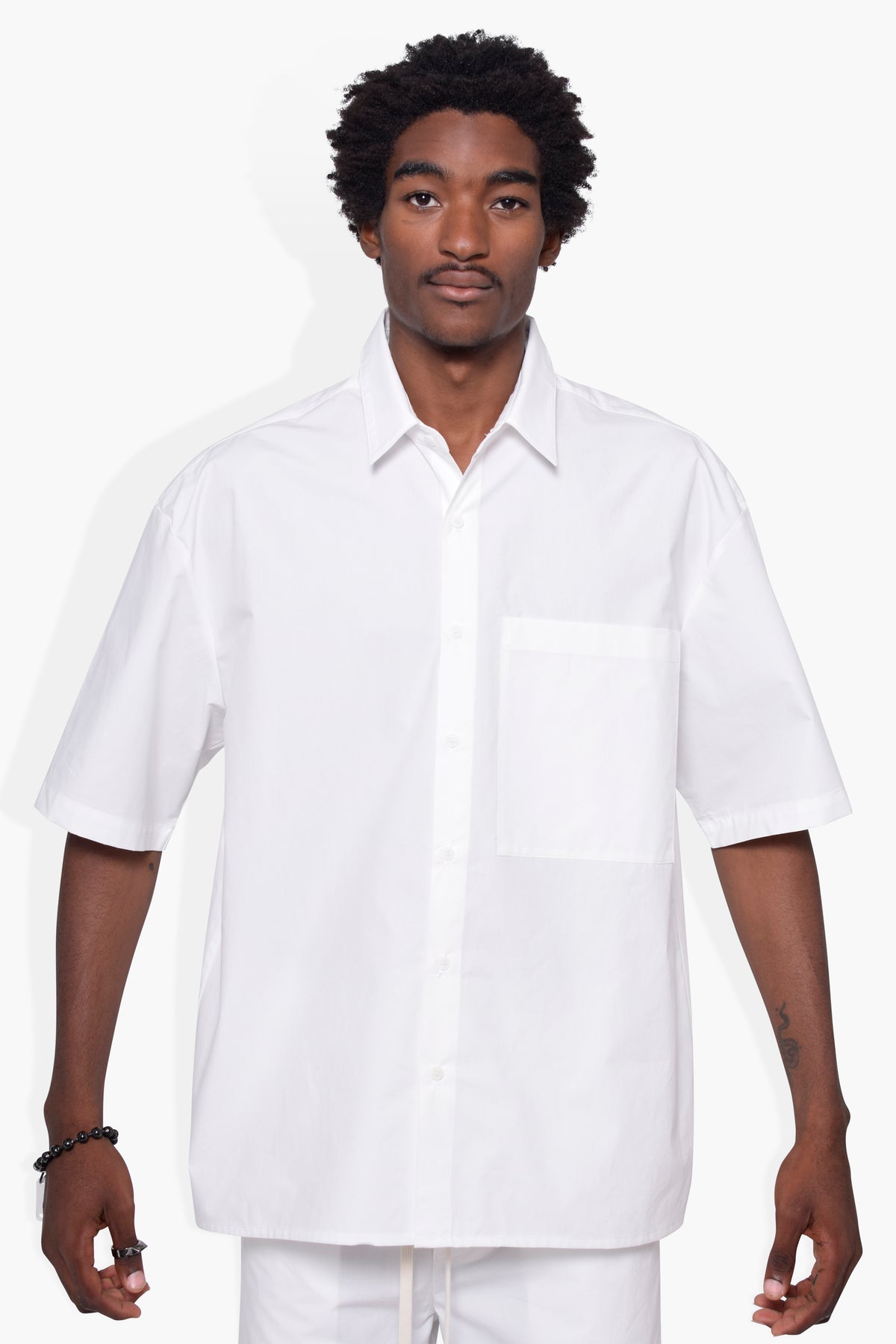 Foundation Woven Shirt  White WOVENS | SHORT SLEEVE THE CELECT MENS   