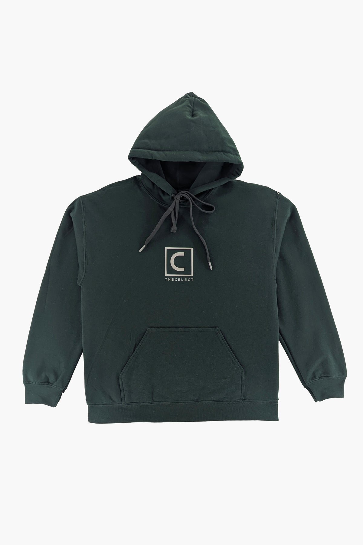 C SQUARE LOGO HOODIE FOREST GREEN FLEECE | GRAPHIC HOODY THE CELECT MENS