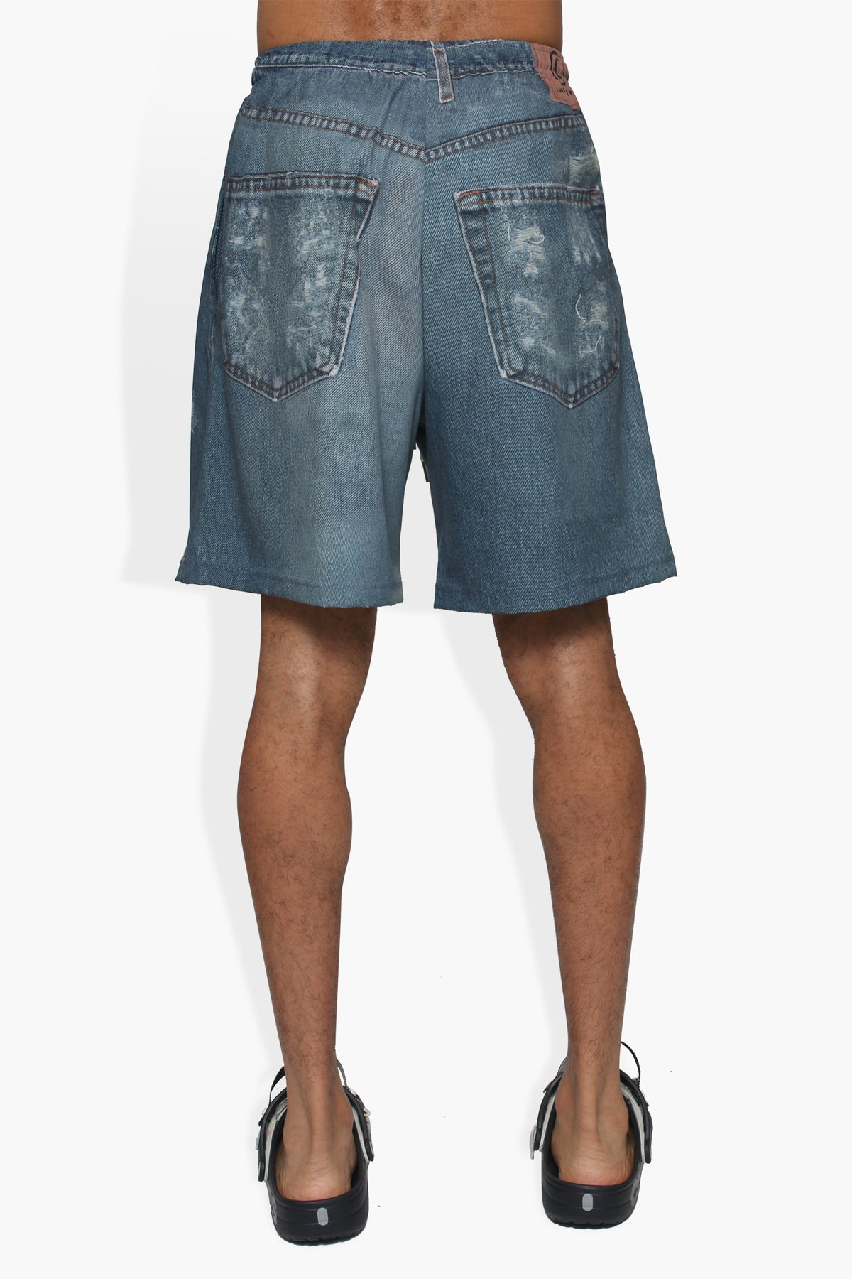 Dumb Printed Denim Short SHORTS THE CELECT MENS