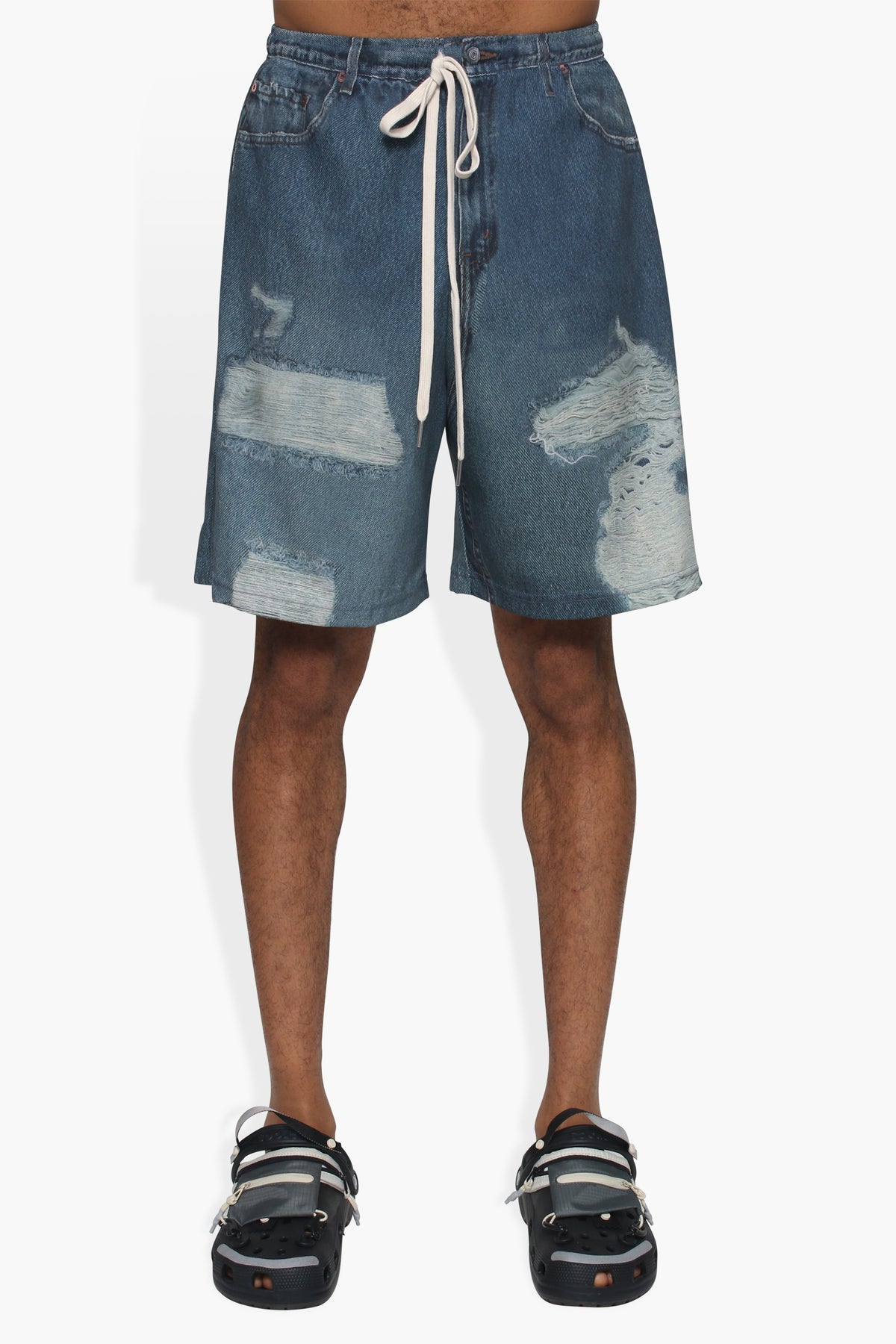 Dumb Printed Denim Short SHORTS THE CELECT MENS