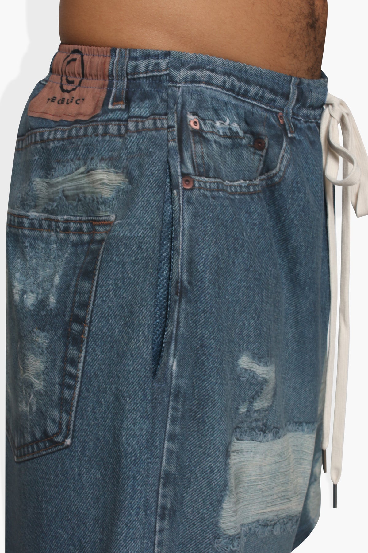 Dumb Printed Denim Short SHORTS THE CELECT MENS