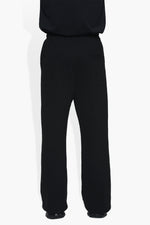 Wide Leg Pant Blk FLEECE | PANT THE CELECT MENS   