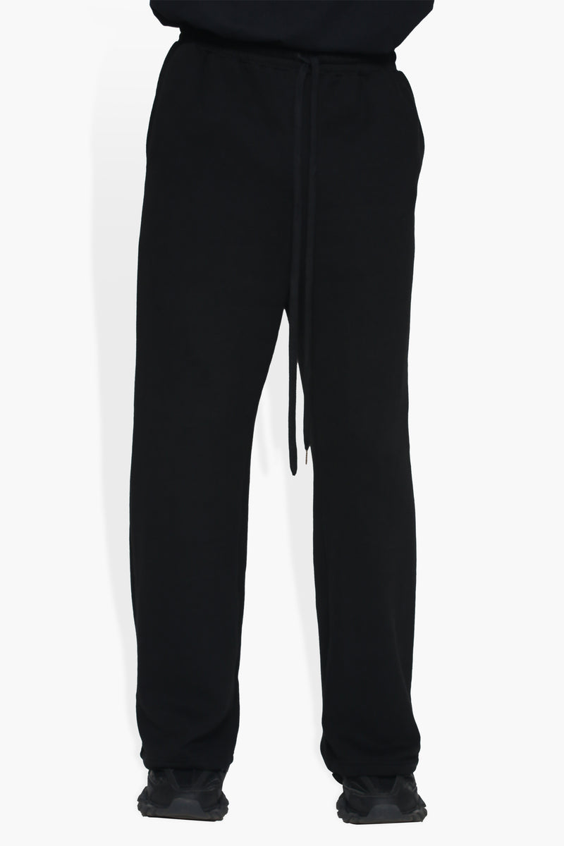 Wide Leg Pant Blk FLEECE | PANT THE CELECT MENS   