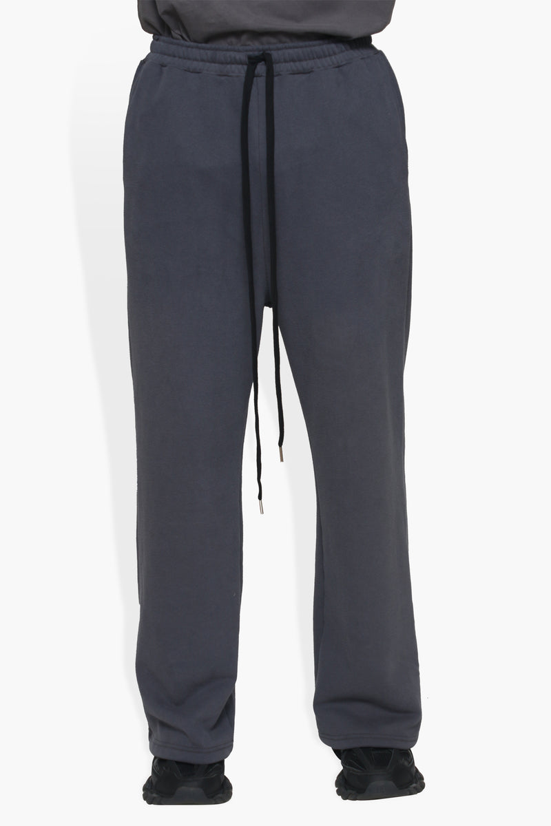 Wide Leg Pant Navy FLEECE | PANT THE CELECT MENS   