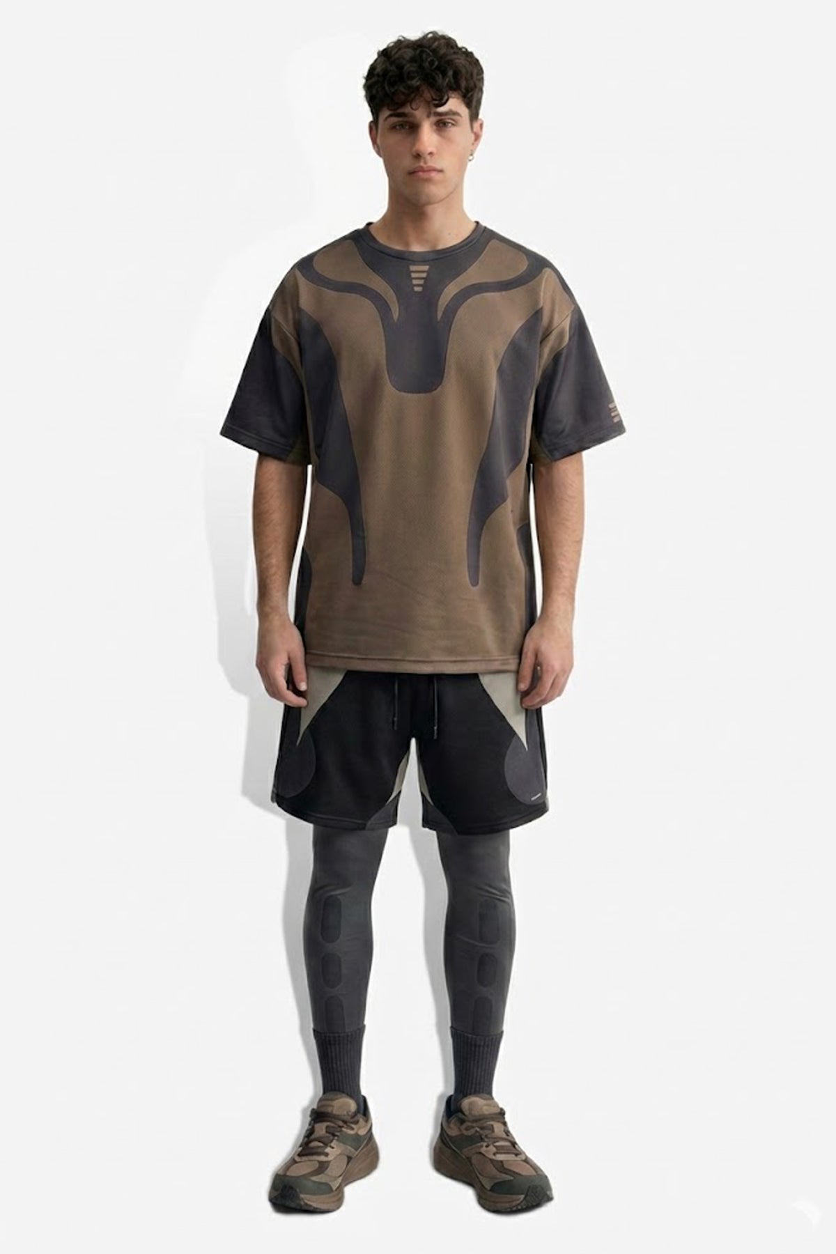 Sport T Printed Olive KNITS | SHORT SLEEVE THE CELECT MENS