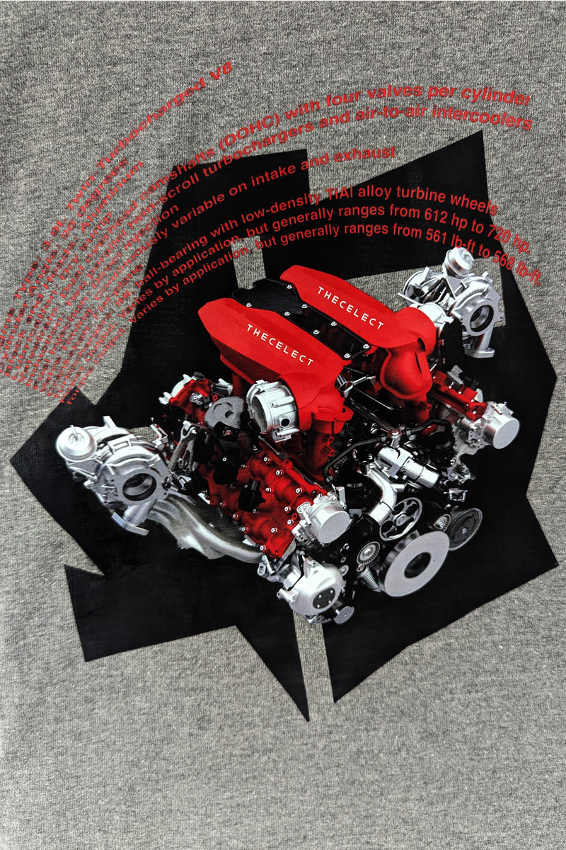 Twin Turbo T Grey KNITS | GRAPHIC THE CELECT MENS