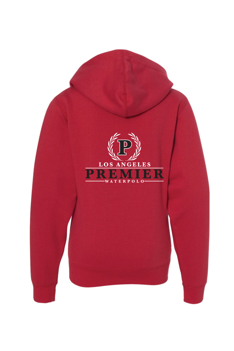 LA PREMIER Youth Zip Up Sweatshirt Red PREMIER PREMIER