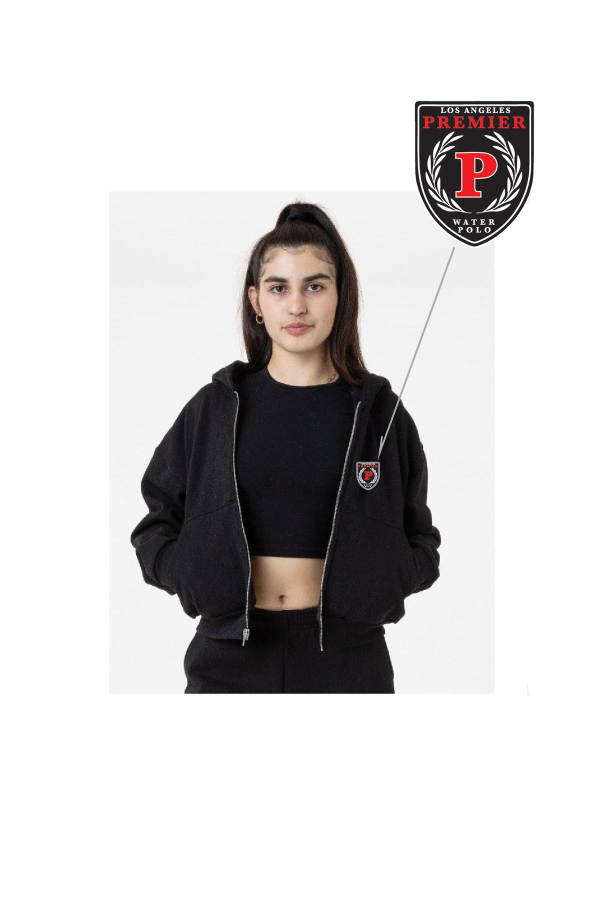 PREMIER Heavy Fleece Cropped Zip-Up Hoodie FLEECE | GRAPHIC HOODY PREMIER   