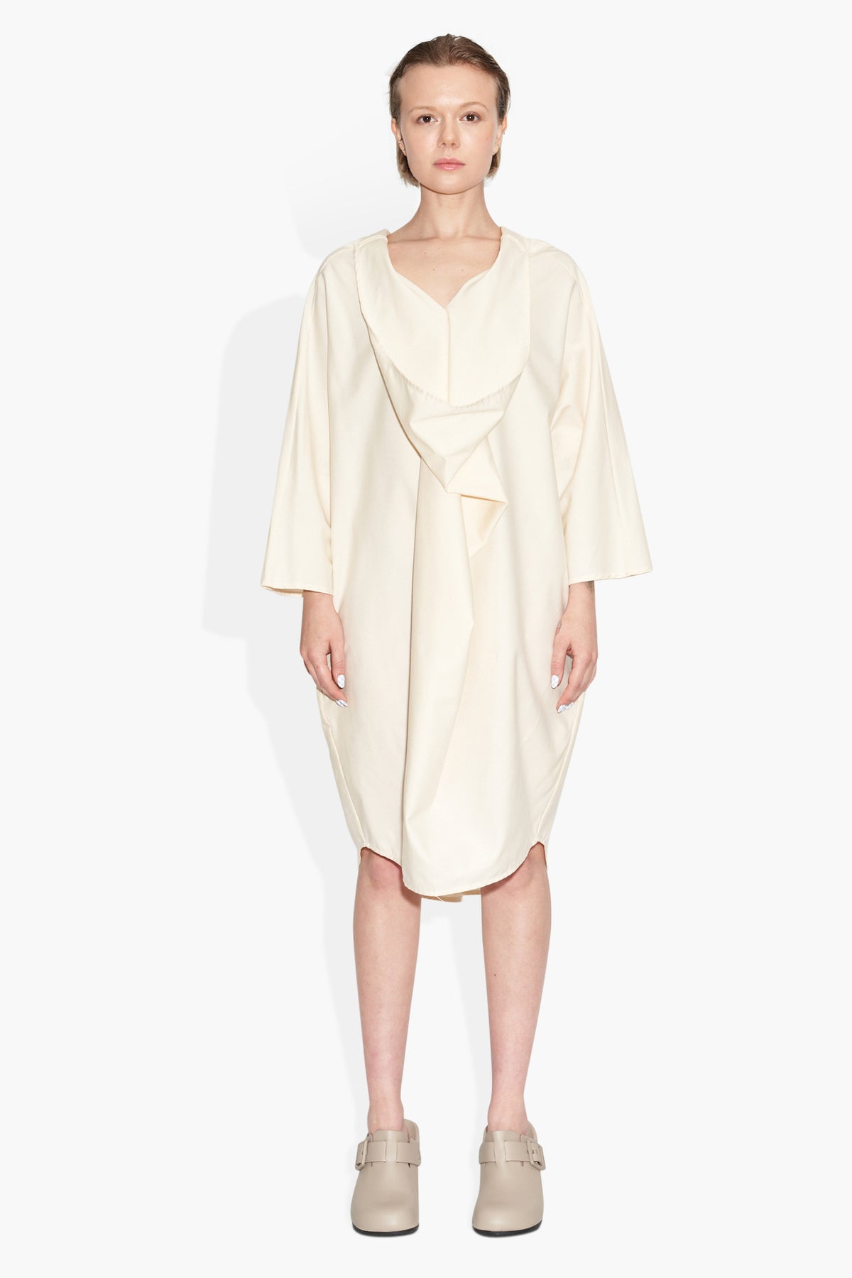 Poncho Dress Cream DRESSES THE CELECT WOMAN