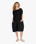 Shelter Dress Poplin Black DRESSES THE CELECT WOMAN   