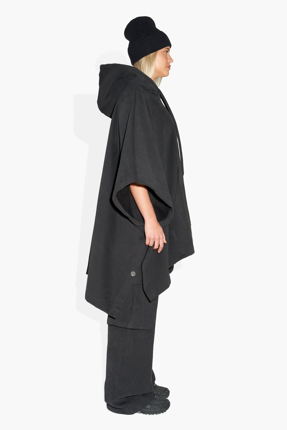 Blanket Hoodie Black W FLEECE | HOODIE THE CELECT WOMAN   