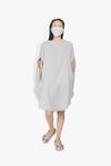 Linen Circle Dress Grey DRESSES THE CELECT WOMAN   