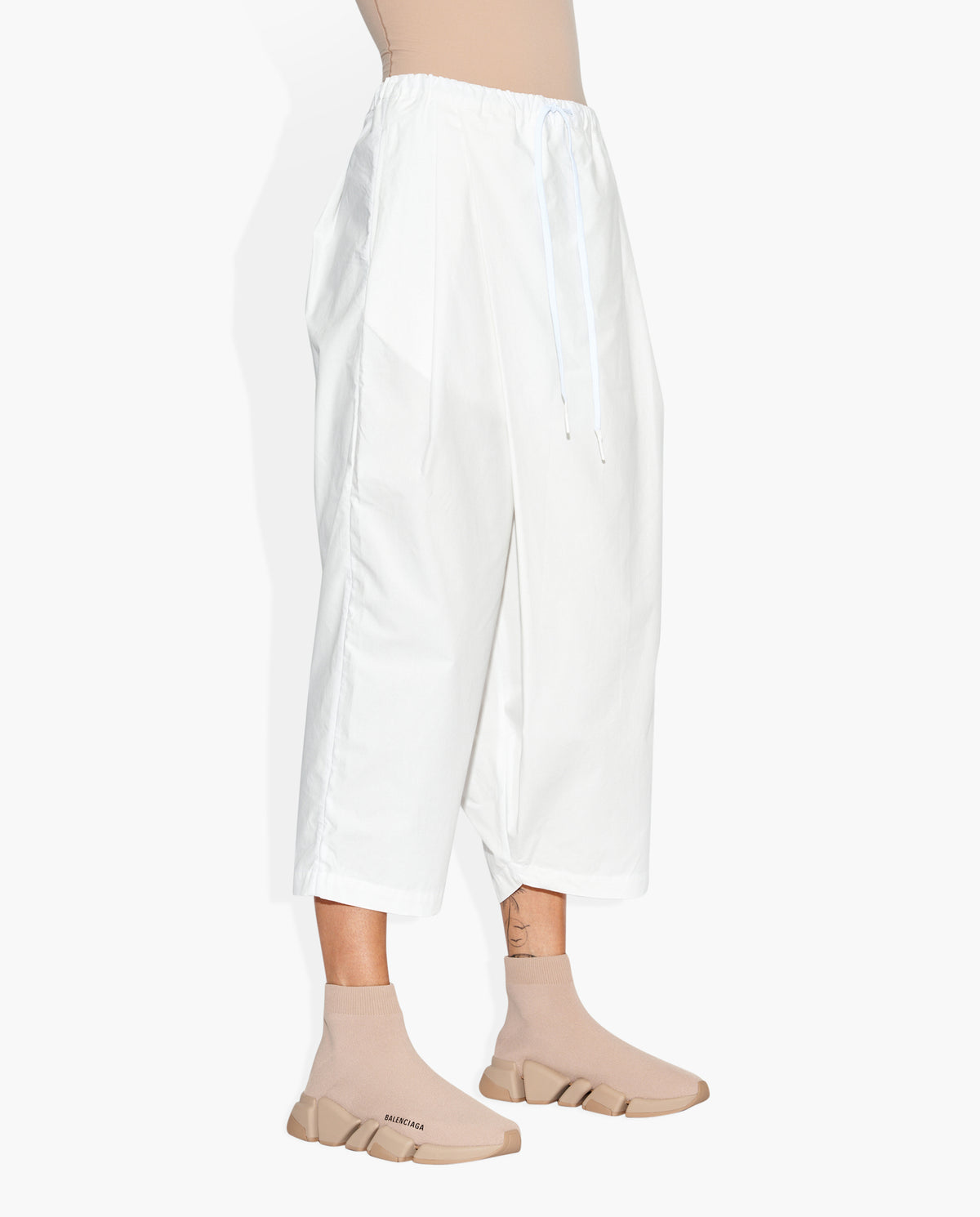 Crossover Pant White PANTS | ELASTIC THE CELECT WOMAN