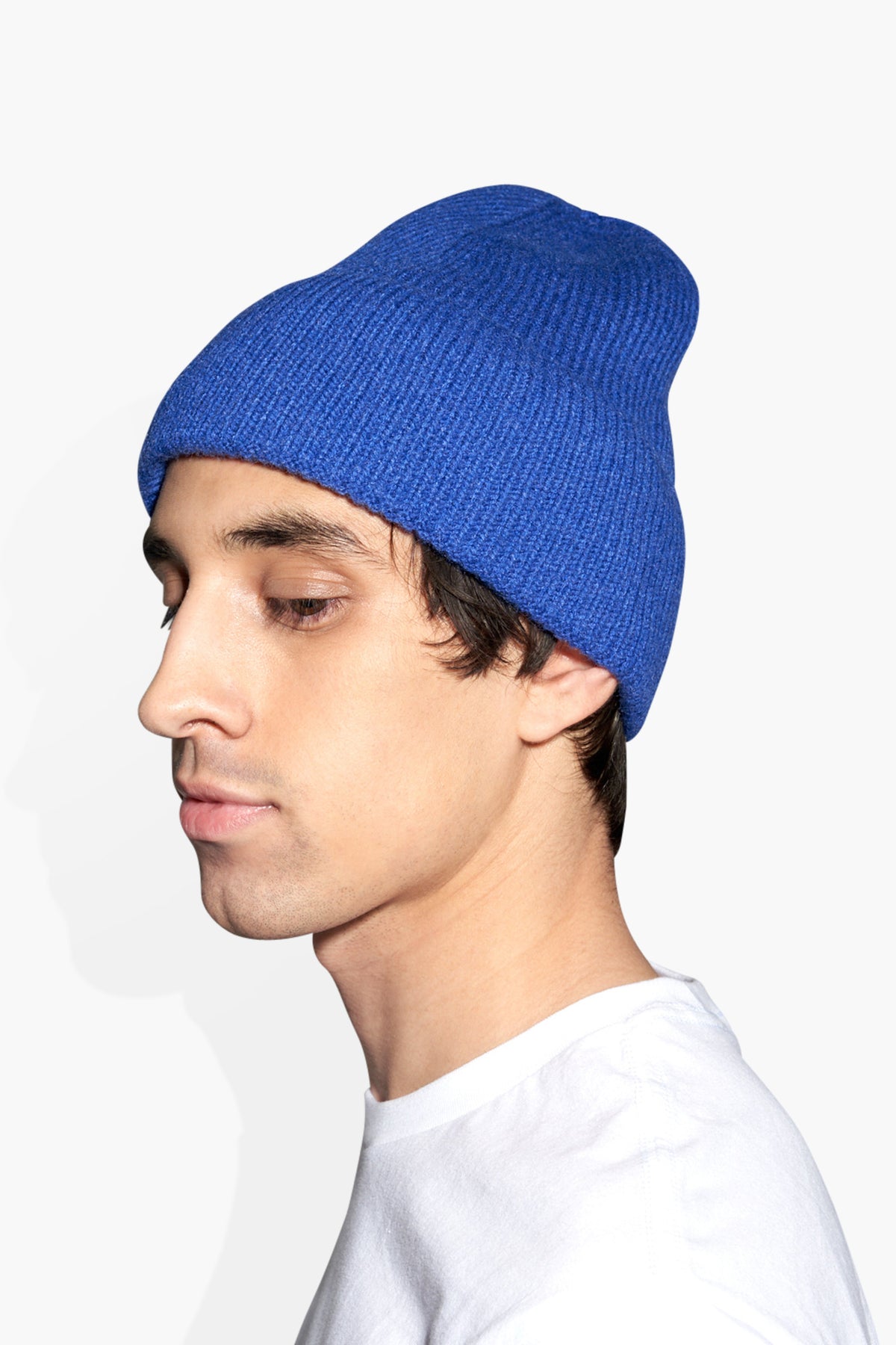 Cashmere Beanie Blue ACCESSORIES | HAT THE CELECT   