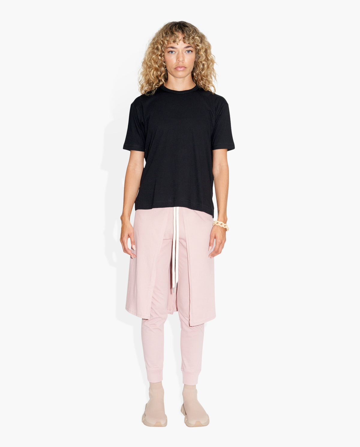 Cover Tee Black KNITS | SHORT SLEEVE THE CELECT WOMAN   