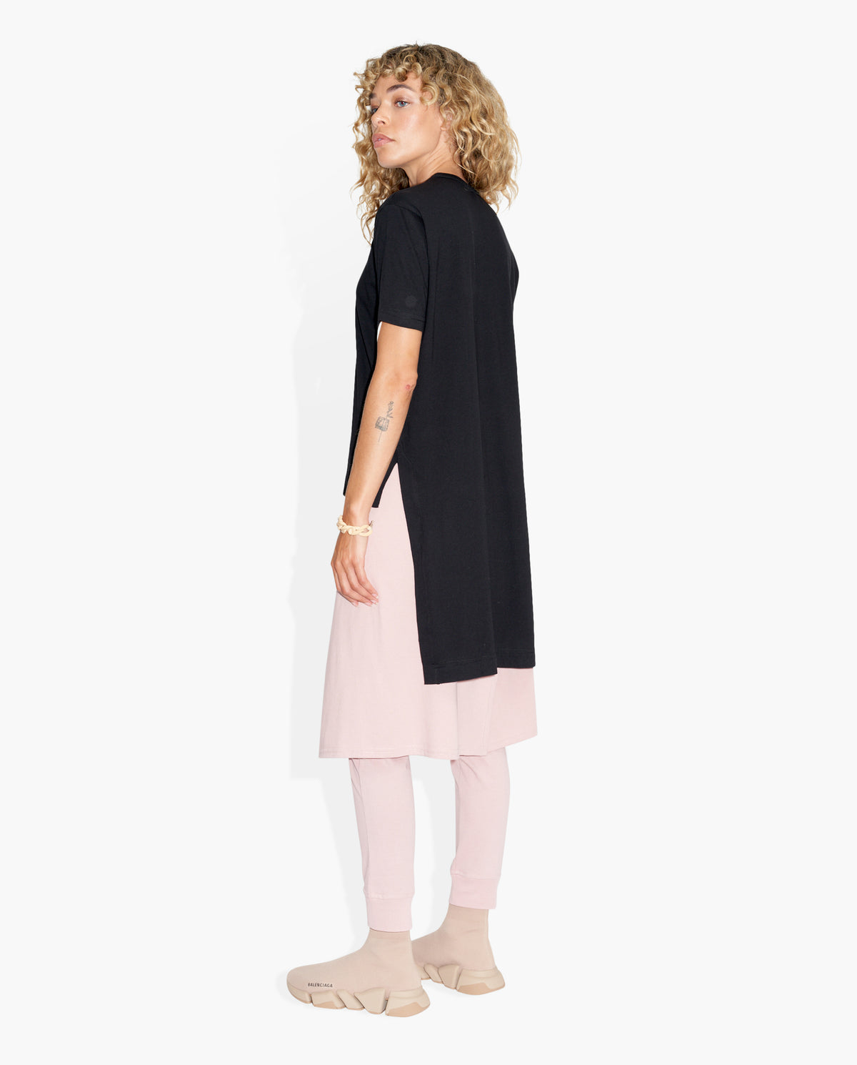Cover Tee Black KNITS | SHORT SLEEVE THE CELECT WOMAN   