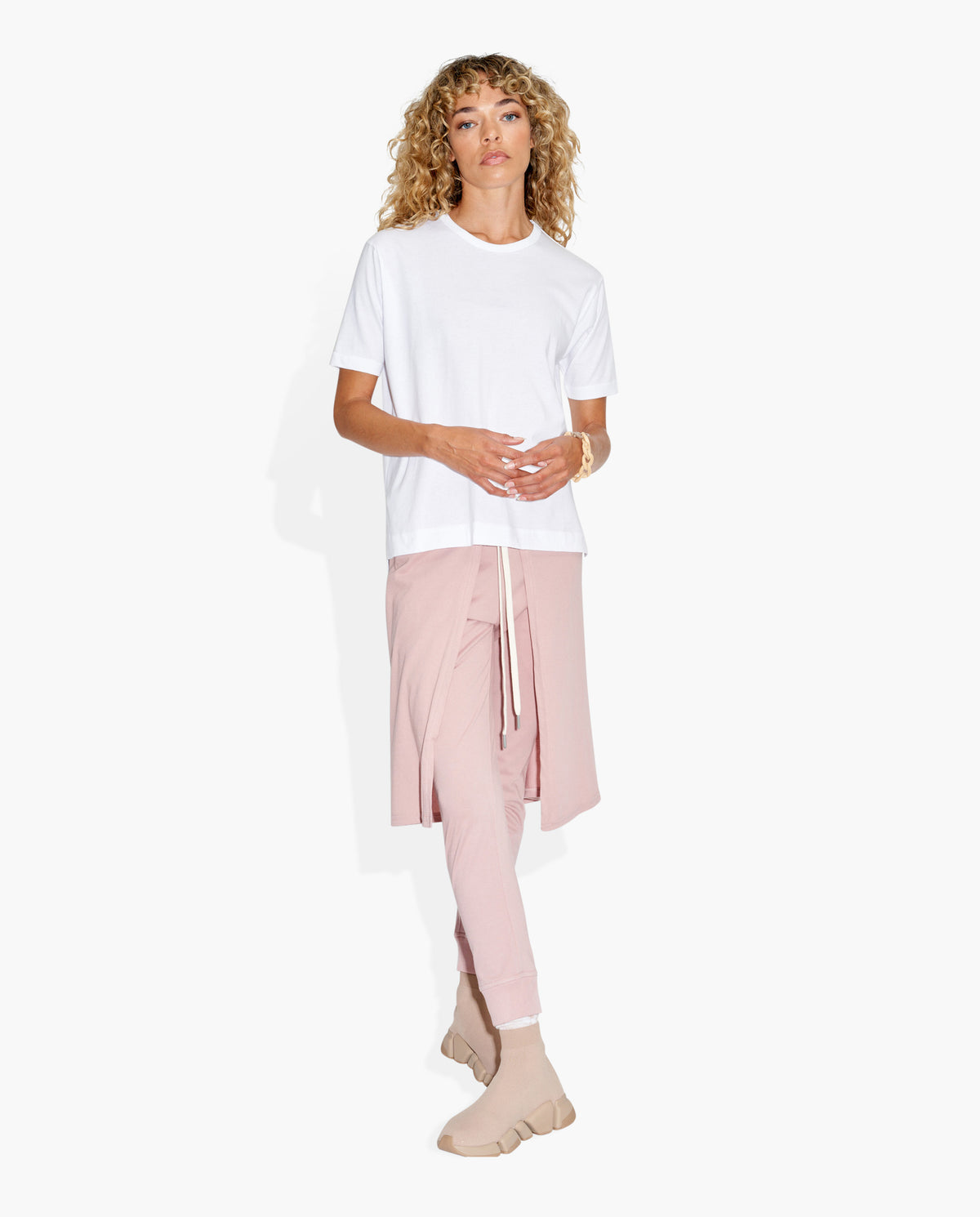 Cover Tee White KNITS | SHORT SLEEVE THE CELECT WOMAN   