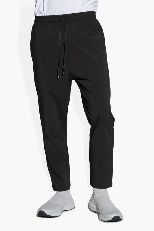 Cropped Jogger Black PANTS | ELASTIC THE CELECT   