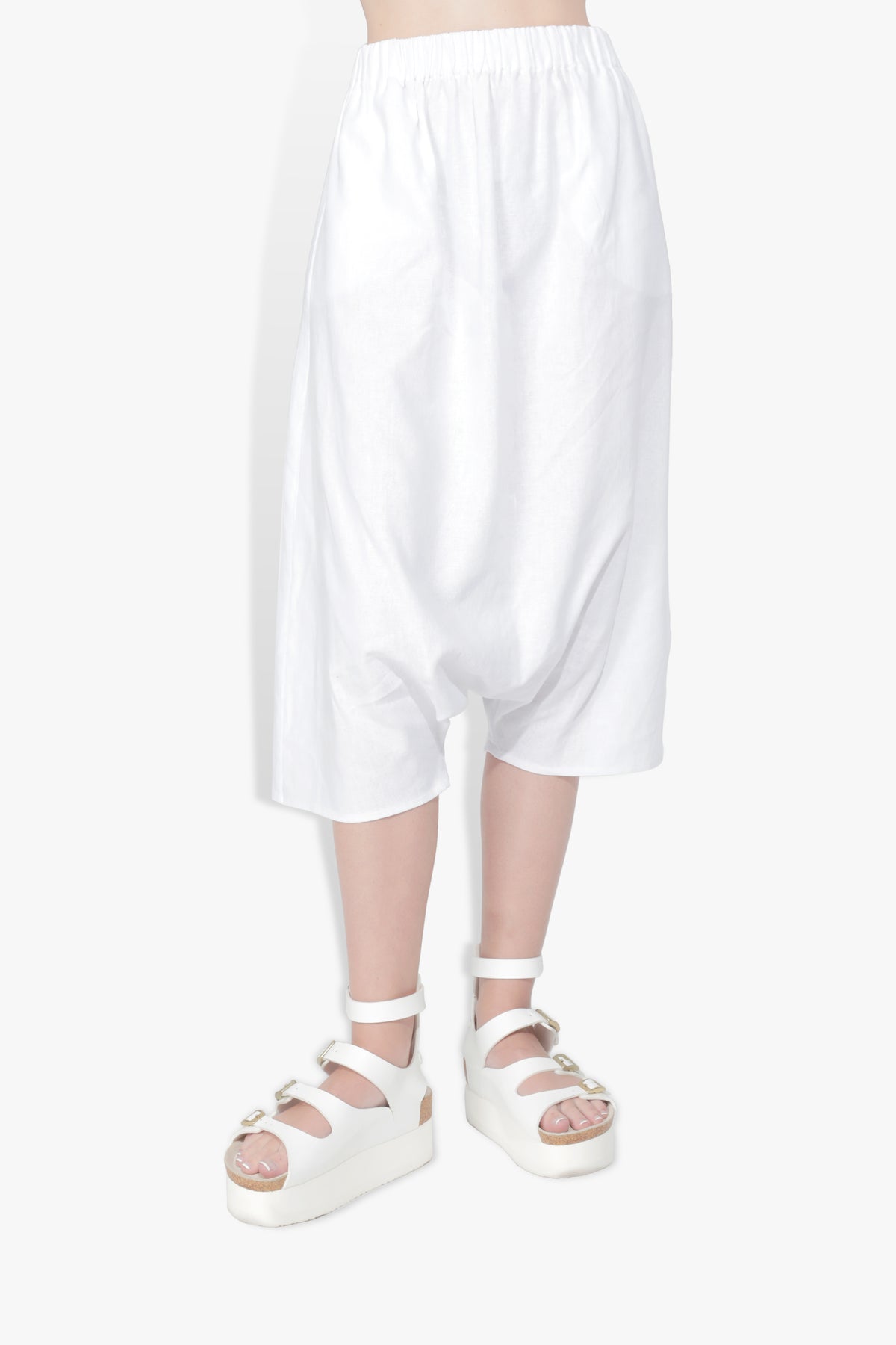 Drop Pant White PANTS | ELASTIC THE CELECT WOMAN