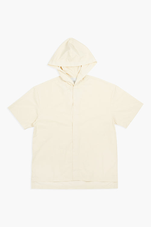 Draft Hooded Woven Cream WOVENS | SHORT SLEEVE THE CELECT   