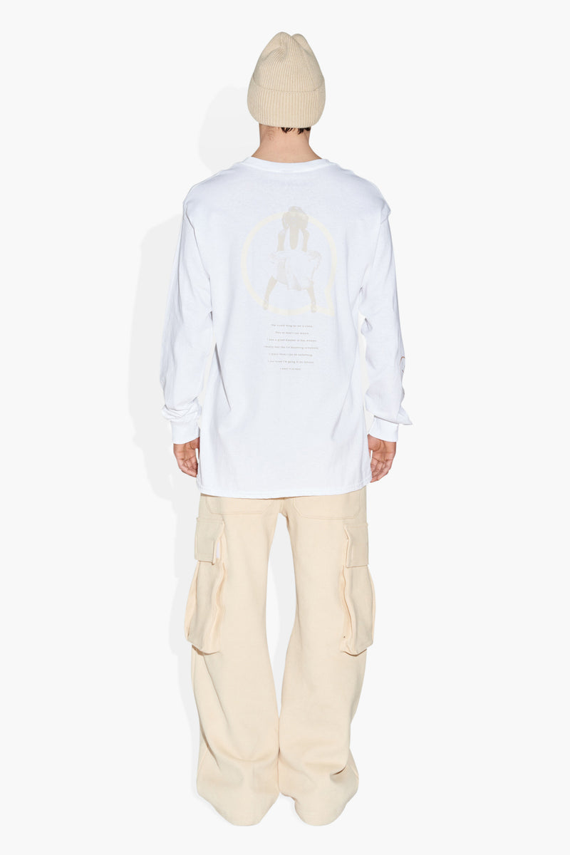 DREAMER LS WHITE KNITS | LONG SLEEVE THE CELECT MENS   