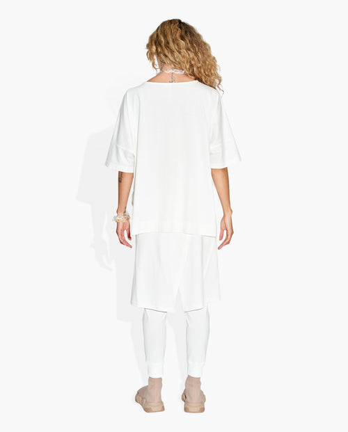 Easy Tee White KNITS | SHORT SLEEVE THE CELECT WOMAN   