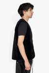 FUZZY VEST BLACK OUTERWEAR | VEST THE CELECT MENS   