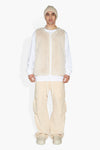 FUZZY VEST CREAM OUTERWEAR | VEST THE CELECT MENS   