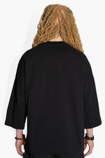 HUGE T BLACK KNITS | SHORT SLEEVE THE CELECT   