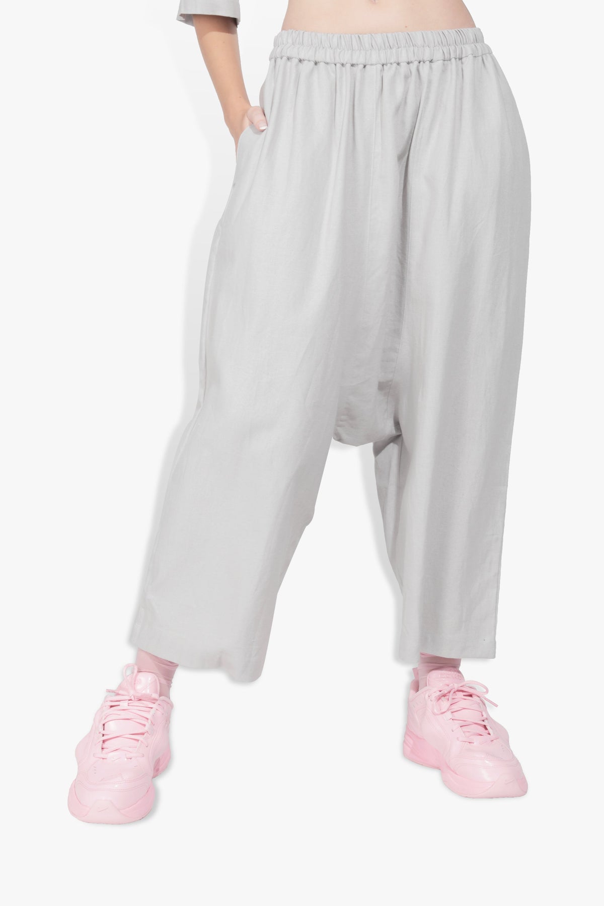 Lopsided Pant Grey PANTS | ELASTIC THE CELECT WOMAN