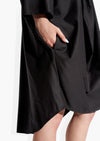 Poncho Dress Cotton Tencel Black DRESSES THE CELECT WOMAN   