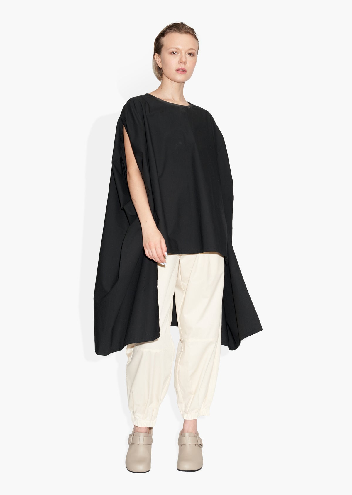 Rectangle Top Black BLOUSES | SHORT SLEEVE THE CELECT WOMAN