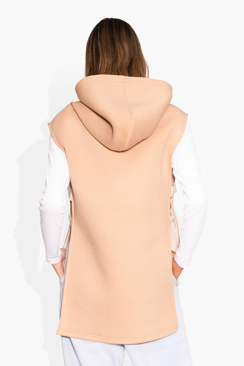 Reserve Vest Tan Womens SLEEVELESS HOODIE THE CELECT   