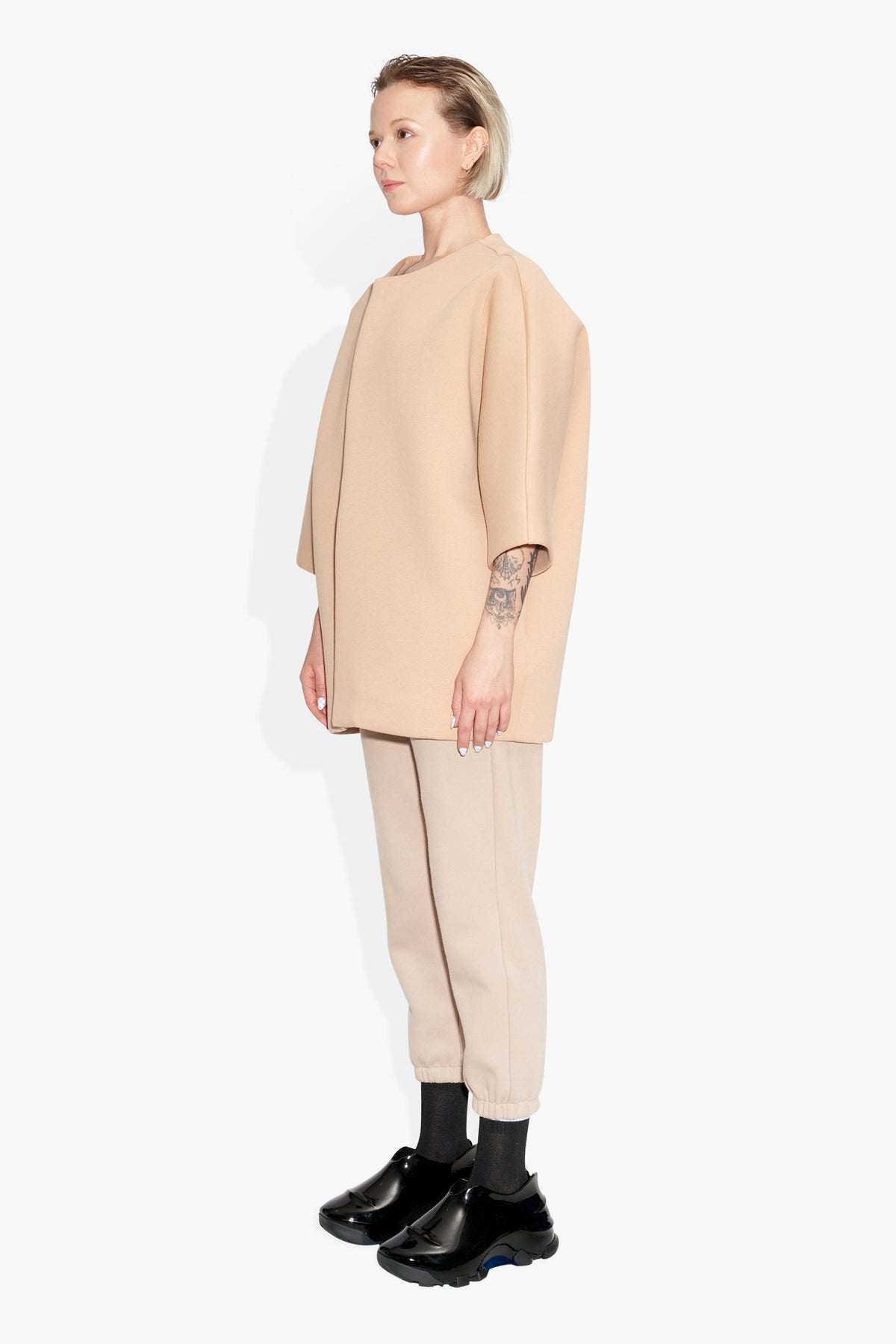 Scuba Jacket Tan OUTERWEAR | JACKET THE CELECT WOMAN
