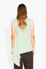 Side Step Tee Mint KNITS | SHORT SLEEVE THE CELECT WOMAN   