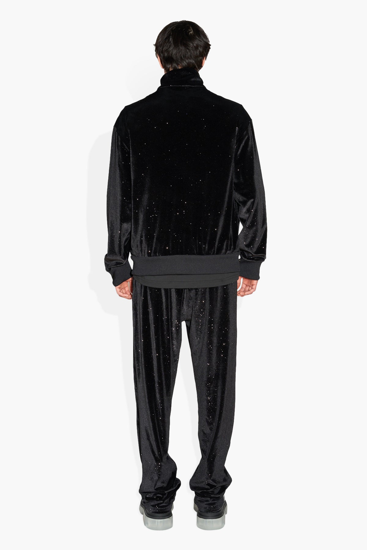 Sparkle Track Jacket Black OUTERWEAR | JACKET THE CELECT MENS   