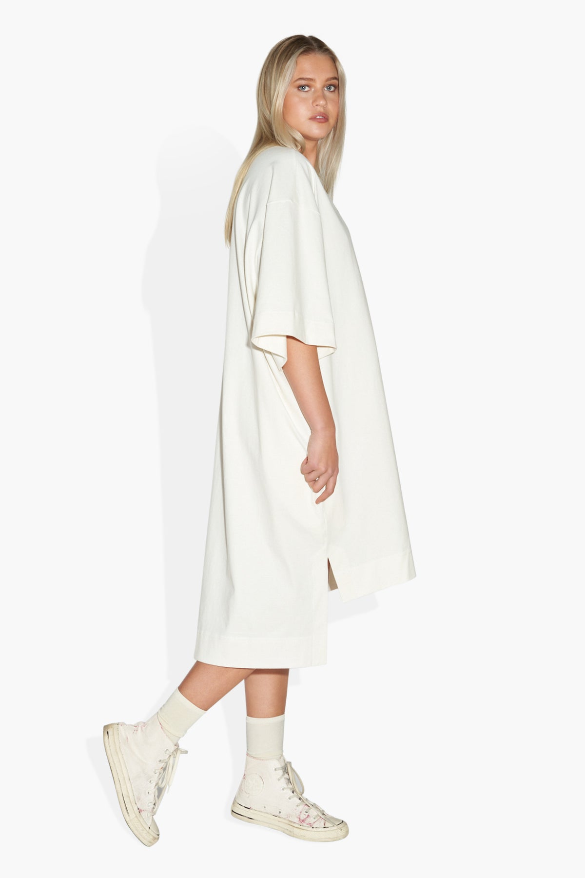 Tee Dress Off White DRESSES THE CELECT WOMAN