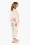 Tethered Poncho Poplin Rose BLOUSES | SHORT SLEEVE THE CELECT WOMAN   