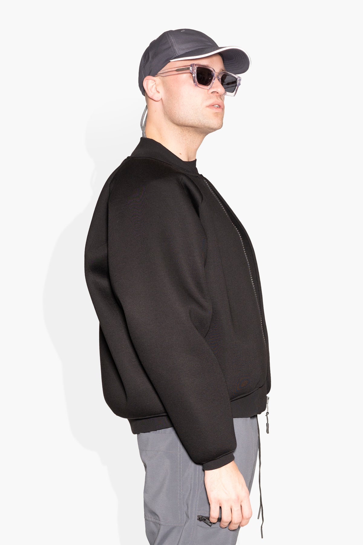 Synthetic Jacket Black OUTERWEAR | JACKET THE CELECT MENS   
