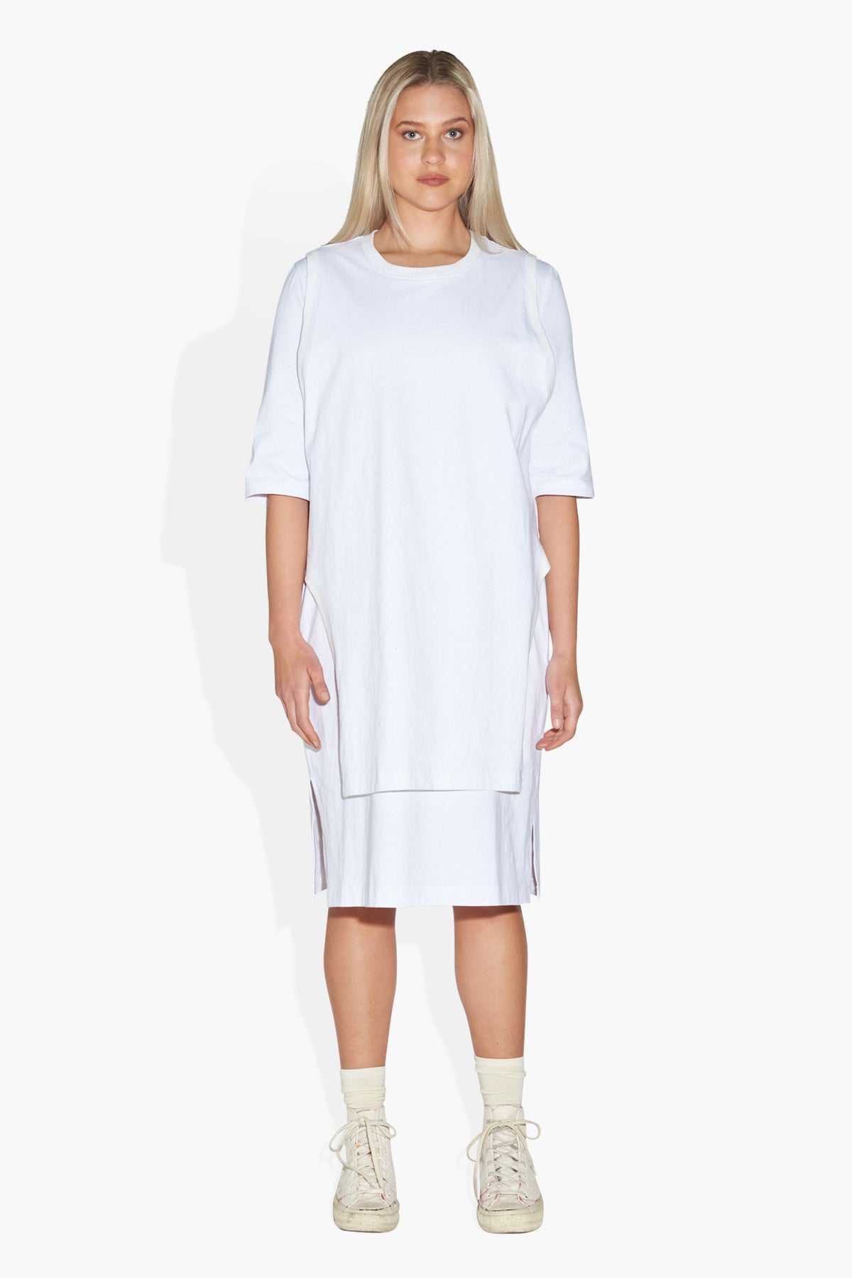 Layered Dress White DRESSES THE CELECT WOMAN