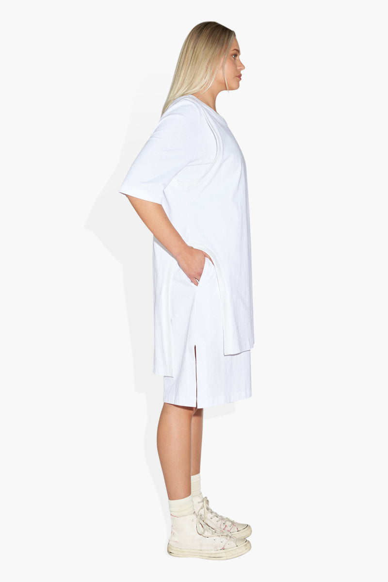Layered Dress White DRESSES THE CELECT WOMAN